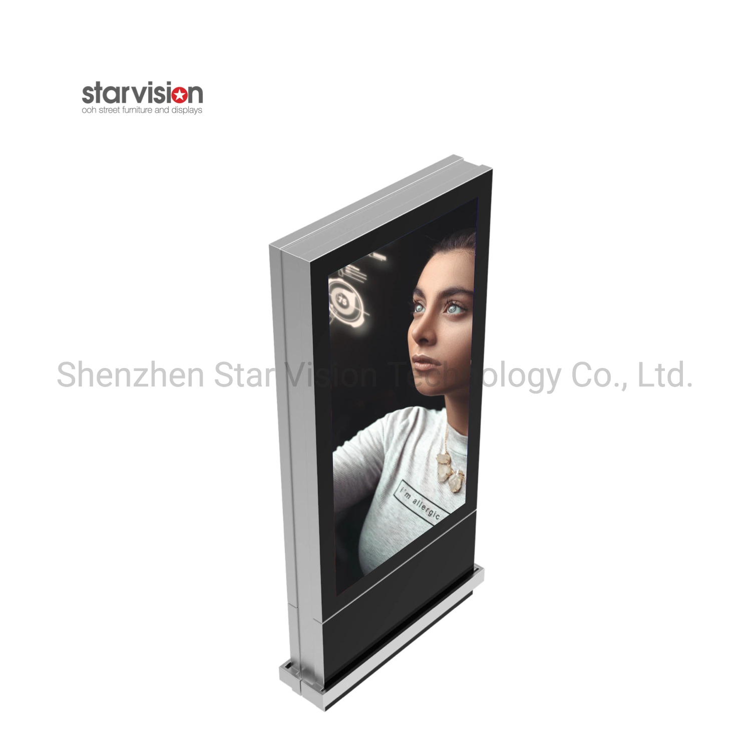 65 Inch Indoor Advertising Display Digital Signage and Displays LCD Floor Stand Advertising Dual Screen