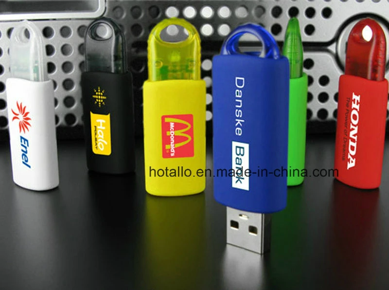 Promotion Pop-up Type USB Flash Memory with Spring