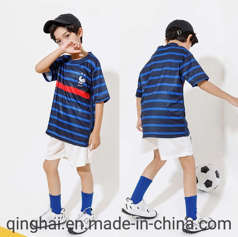 New Design 23 Children S Football Kit Boys and Girls Club World Cup Short Sleeve Messi Cristiano Ronaldo Jersey Can Print Number Football Jersey