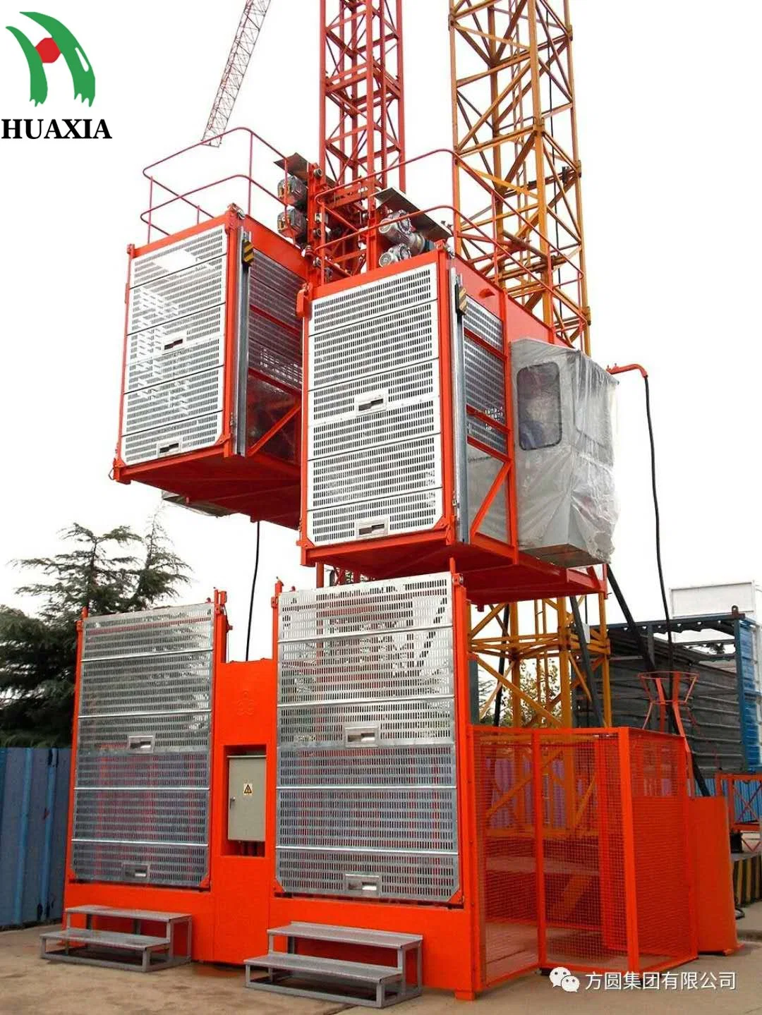 Sc200 Double Cage Construction Hoist Building Elevator