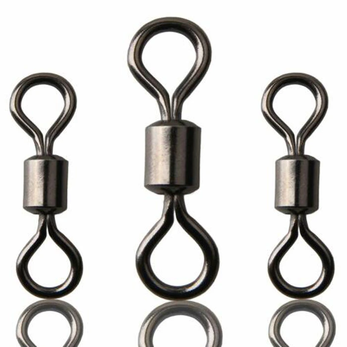 Carp Fishing OEM Matt Black Solid Ring Fishing Swivel