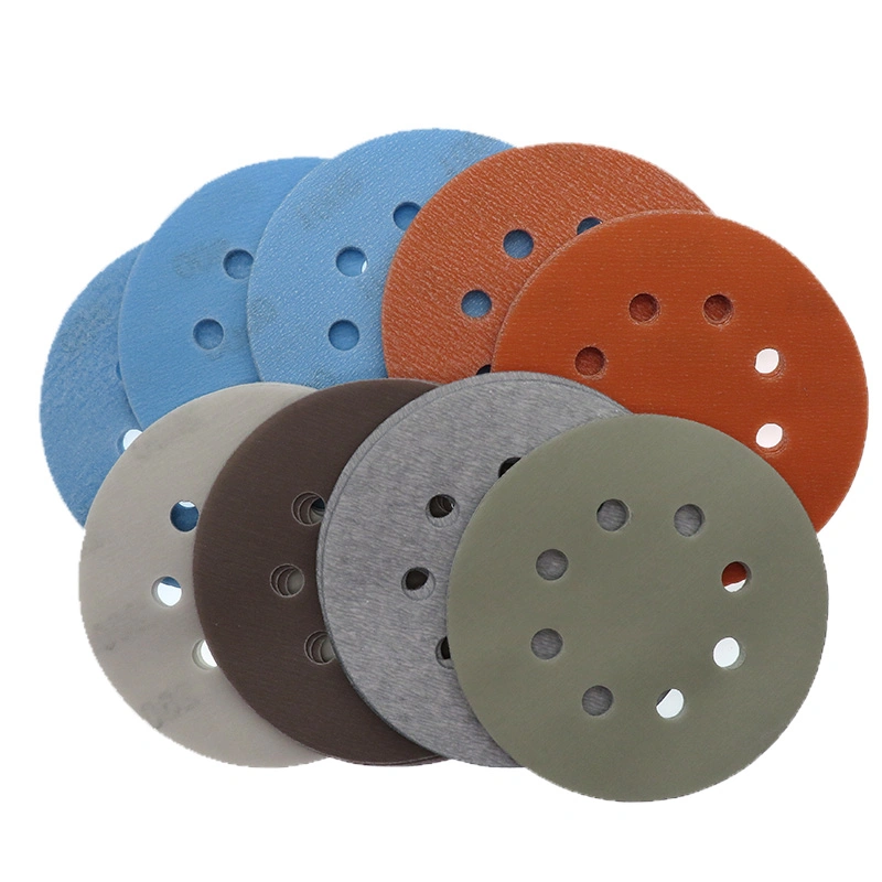 5 Inch 8-Hole Superfine Film Sanding Disc Soft Waterproof Sandpaper 600 to 5000 Grits for Wet/Dry Automotive Paint Sanding