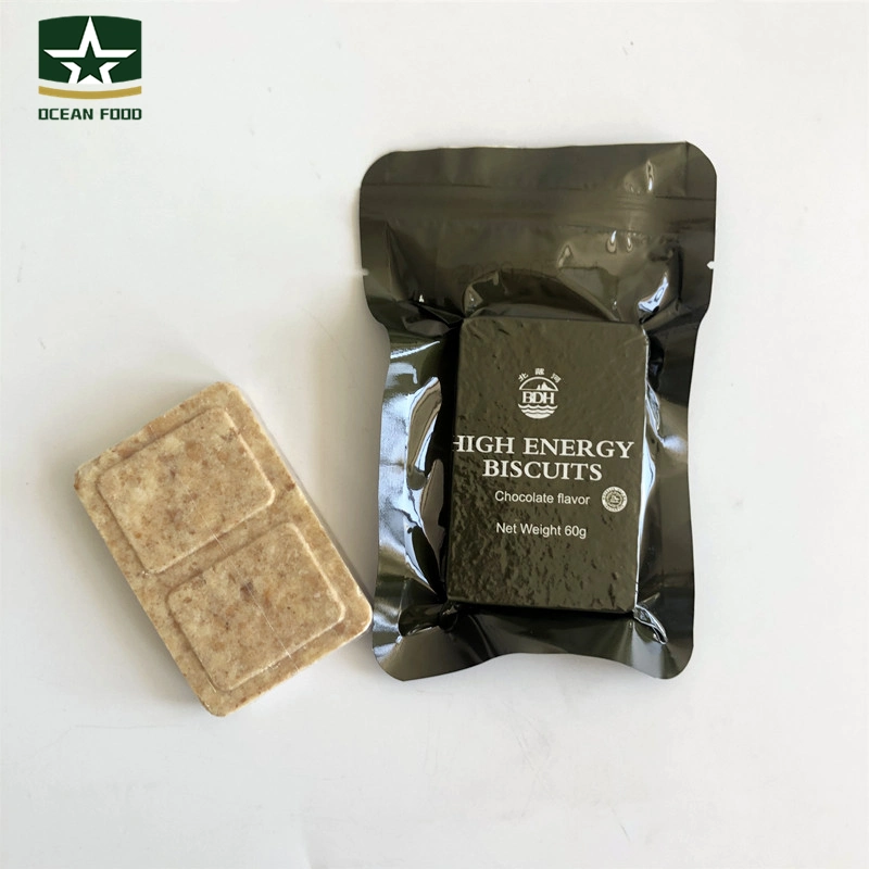 Galletas Civil instantánea militar 60g*180 sabor chocolate barras de alta energía