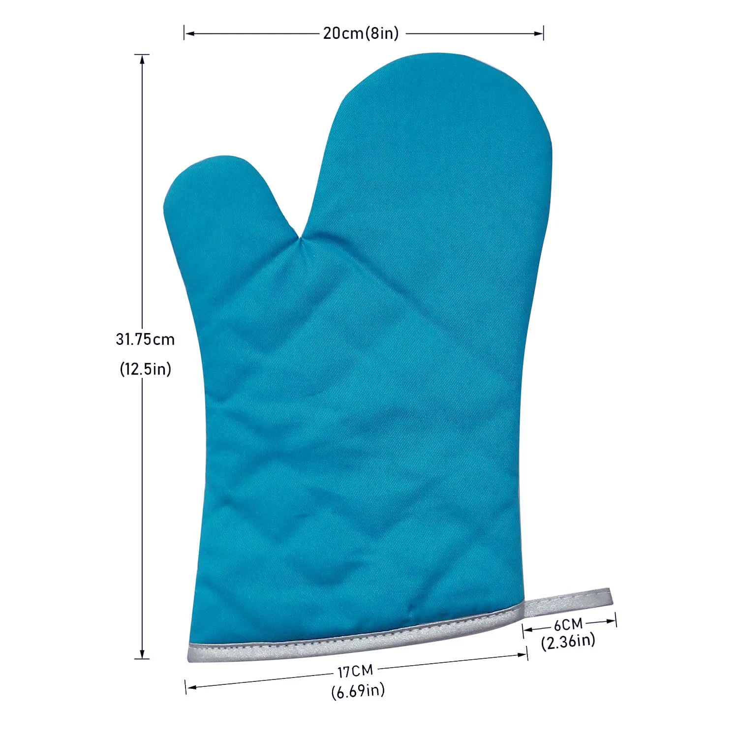 Oven Mitts 100% Cotton Heat Resistant 500 F Degree Gloves Men Women Cooking Baking Barbecue BBQ Microwave Crafting