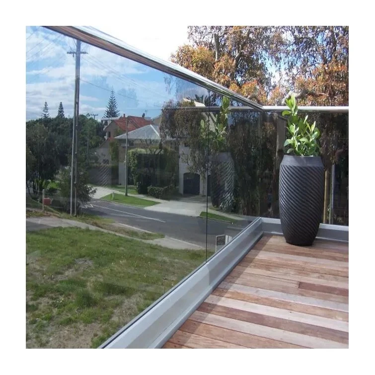 Balcony House Tempered Glass Stainless Steel Balustrade Handrail Staircase Stair Railing Rail Design