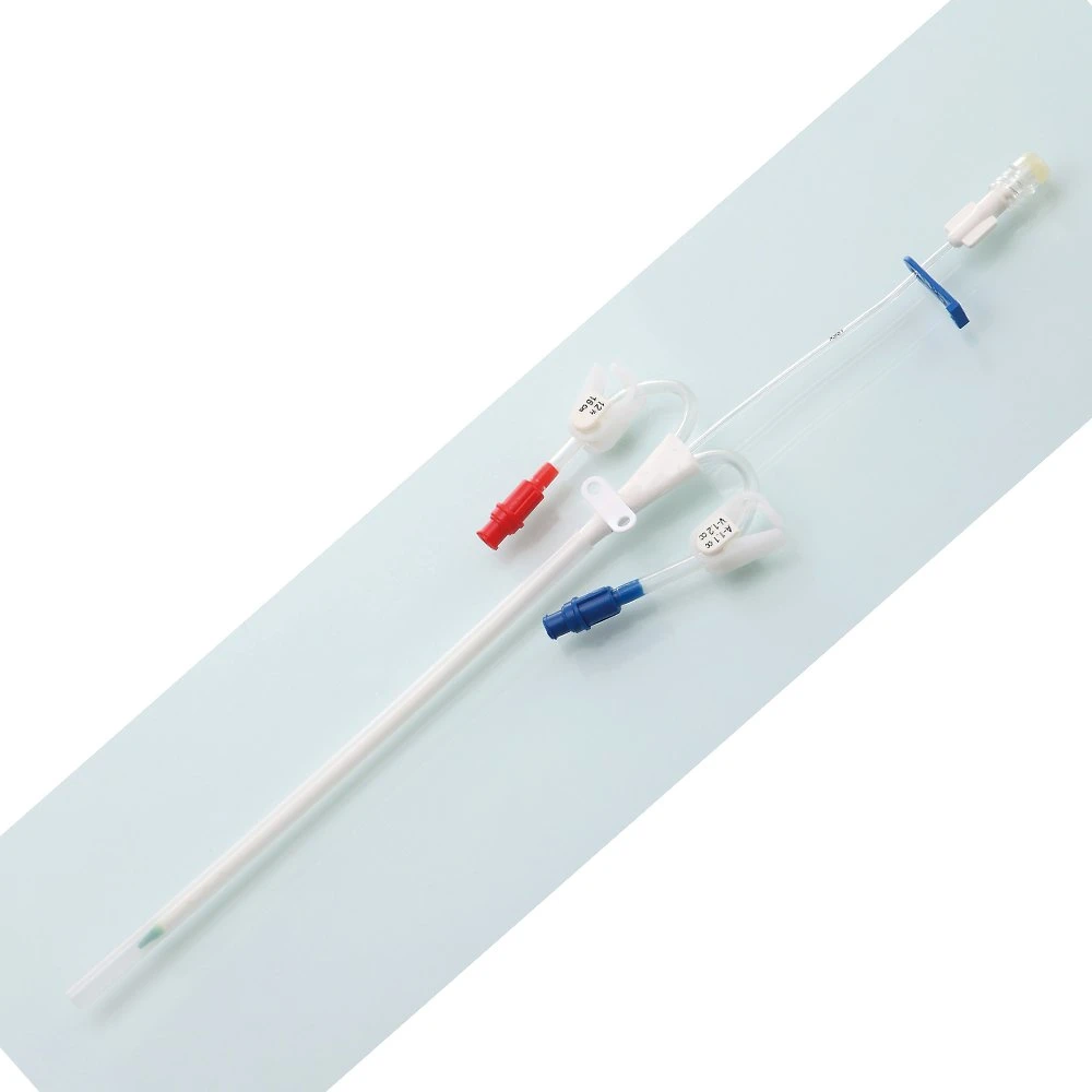 Disposable Hemodialysis Catheter Blood Purification Products One-Time Use Customizable Single Double Triple Lumen Straight Curve