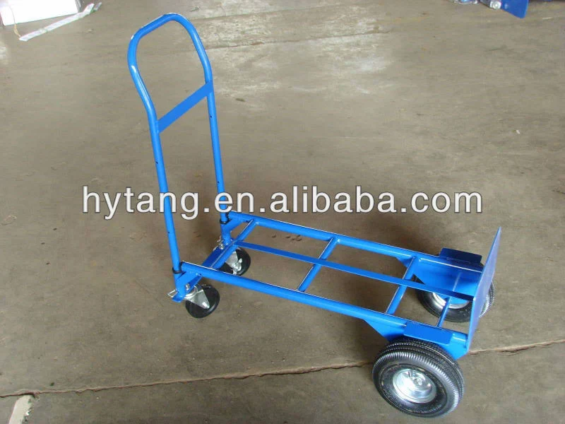 Ht2009 Multi Purpose Industrial Metal Logistic Hand Cart Transport Hand Trolley for Loading