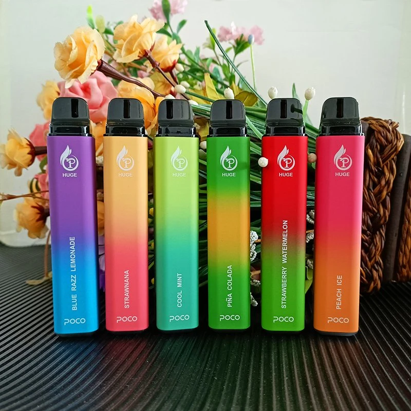 Mejores ventas Poco Huge Disposable/Chargeable Vape Pen Cigarrillo electrónico 5000puff Bar Pod Cartridge Vaporizer Pen para Mayorista/Proveedors