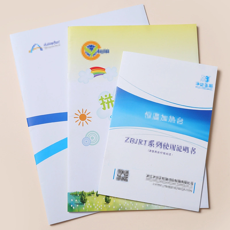 Factory Customized Folding Design Customized Printing Brochure Product Advertising Instruction Manual Coated Paper