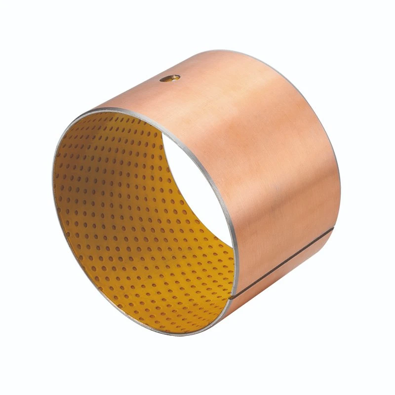 Oilless Self Lubrication DX SF-2 P20 Steel Base Sintered Bronze Layer POM Coating Bushing For Car