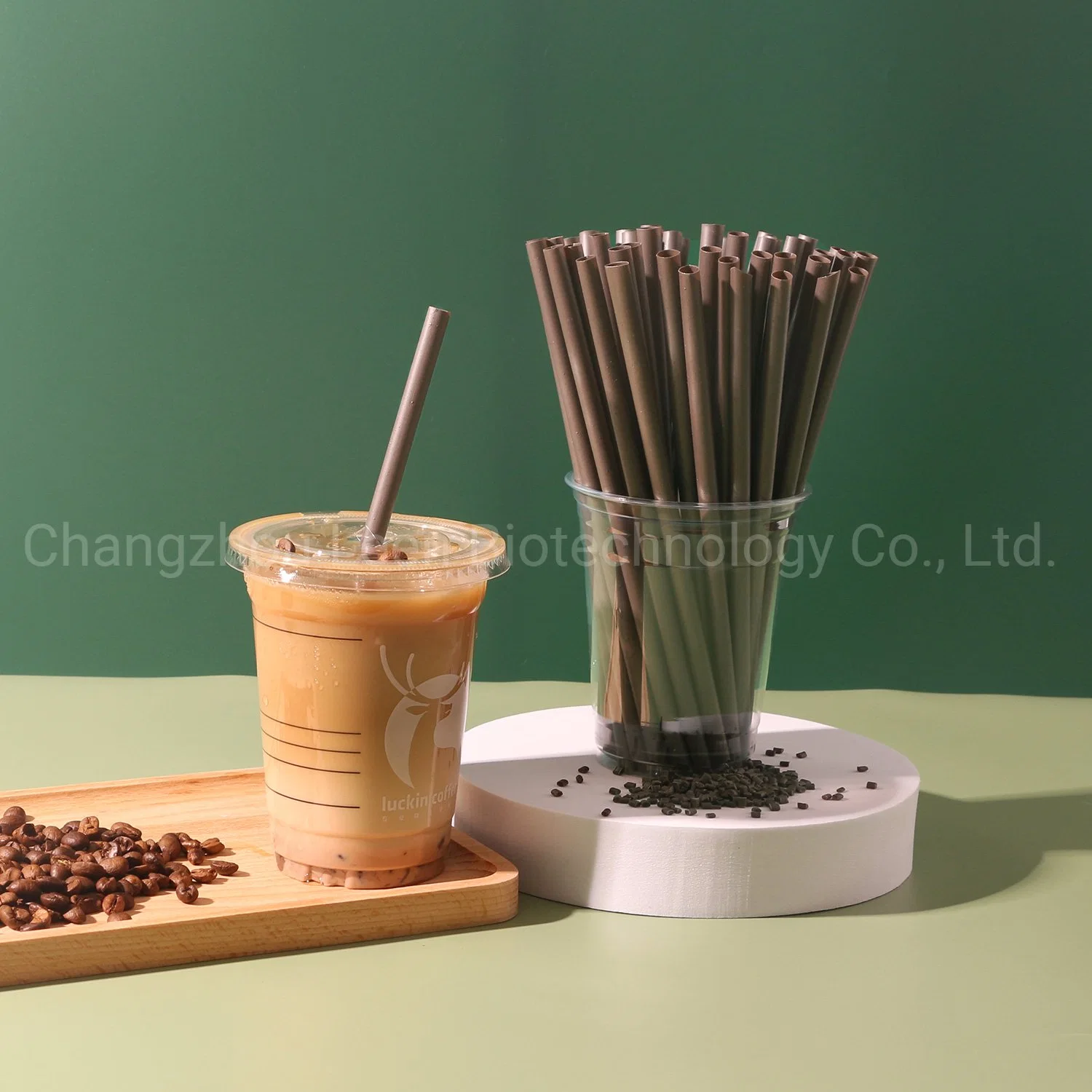 Biodegradable PLA Coffee Grounds Straw Compostable for Drinking Factory Price