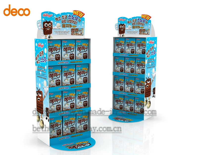 Cardboard Display Corrugated Board Display Stand for Surpermarket