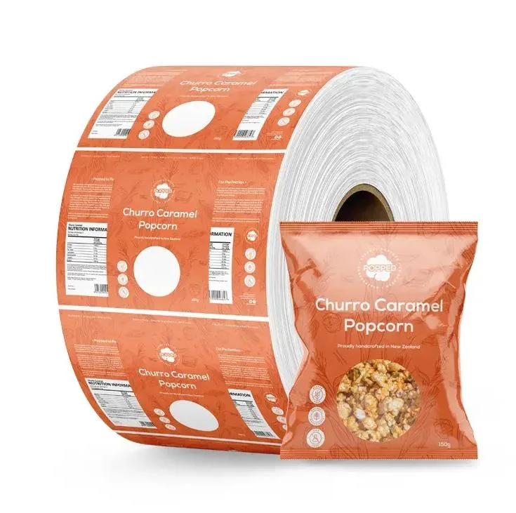 Plastic Laminated Sachet Packaging Film Roll for Snack