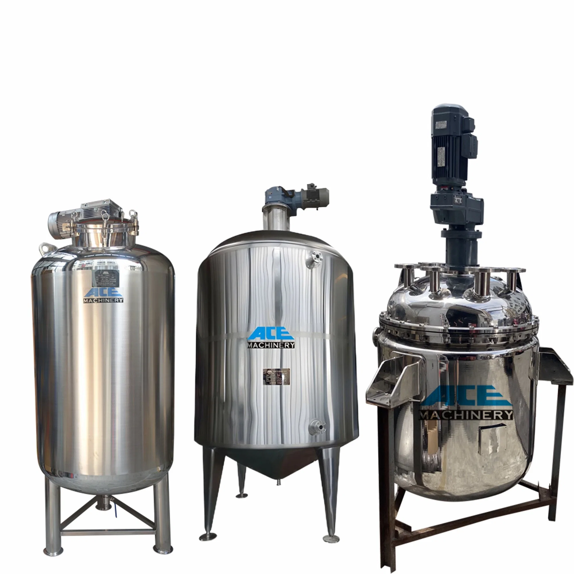 Best Price Stainless Steel Tank Sanitary Jacketed Storage Tank for Honey Milk Oil Chemical Liquid Storage Tank Reactor Stirrer Agitator Mixer Mixing Tank