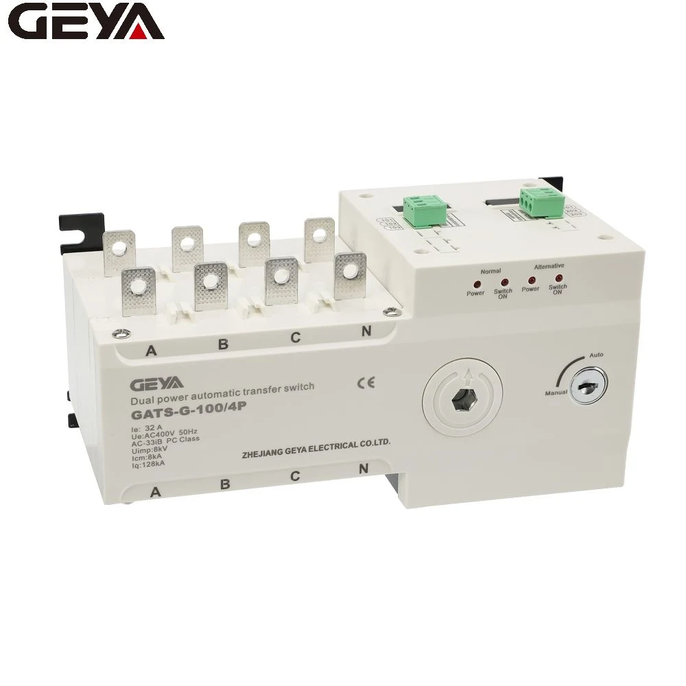 Geya Fertigung Großhandel ATS Tramsfer Switch OEM 4p Automatische Umrüstung Schalter für Generator