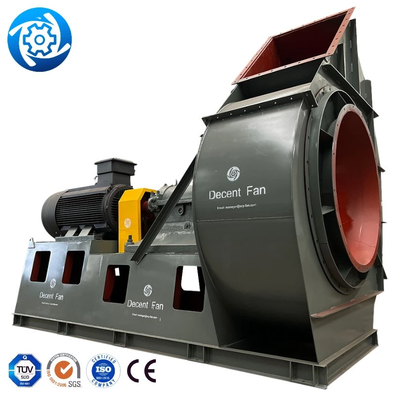 Ventoinha de escape industrial decente 50000 CMH China API 673 padrão Ventilador centrífugo produção de grãos transportando ventiladores centrífugos da caldeira