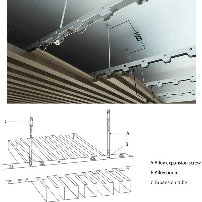 Wall Covering Panel Modern Metal Building Decoration Material Aluminum Curved Baffle Ceiling