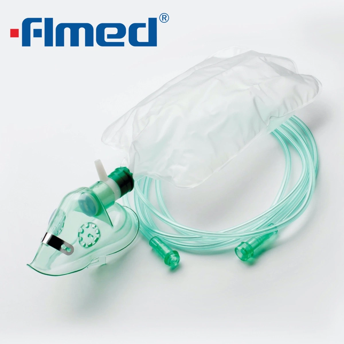 Medical Disposable Sterile Soft Comfortable Non-Rebreather Oxygen Mask with Reservoir Bag White