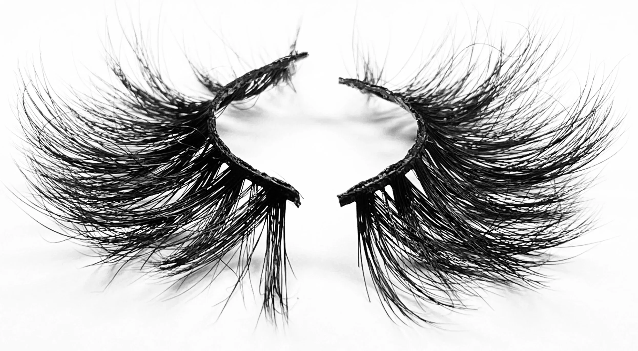 Wholesale/Supplier Custom Own Brand 3D Silk 5D Super Fluffy Faux Mink Lashes Synthetic Silk Fiber Eyelashes Faux Mink Eyelashes