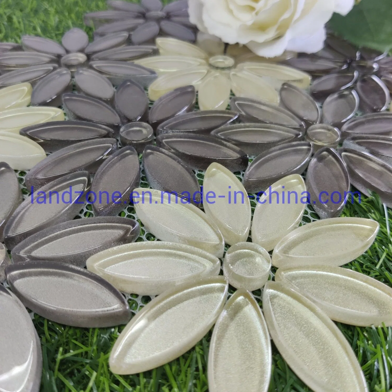 Factory Flower Crystal Mosaic Wall Decoration