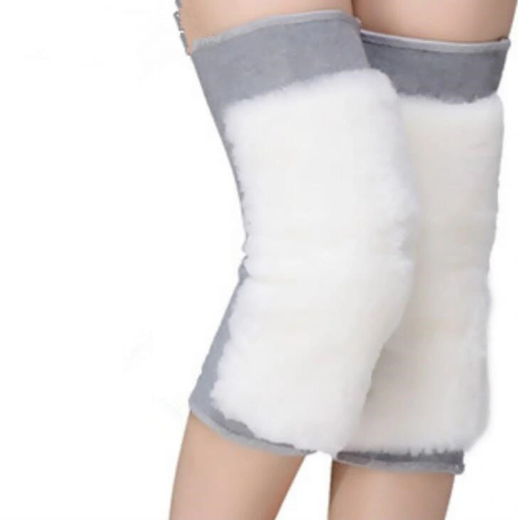 Comfortable Winter Cold Protection Real Wool Ultra Thick Long Warm Knee Brace Support