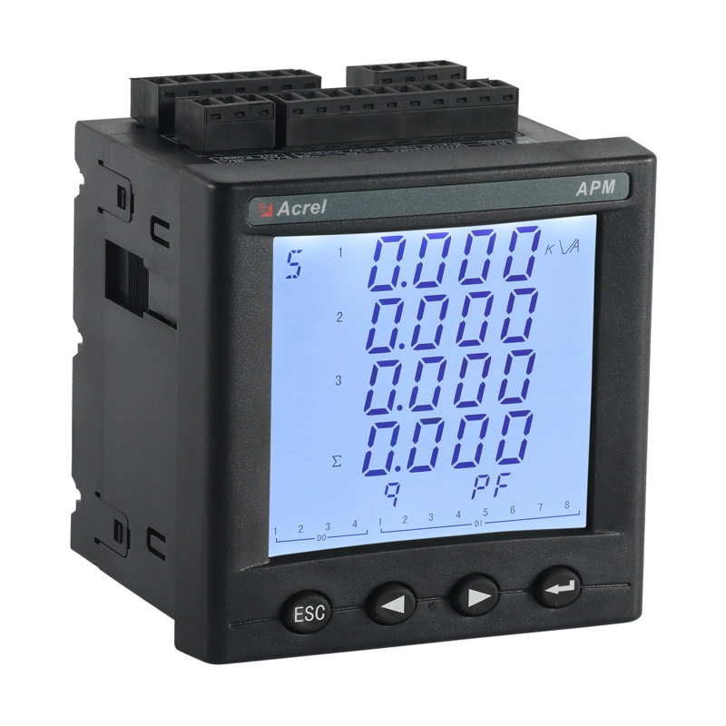 RS485 0.2s de alta precisión de medición de potencia Medidor de energía eléctrica de 4-20 mA