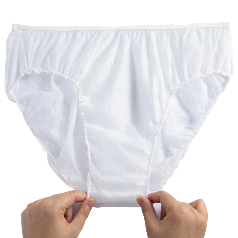 Mujeres desechables Nonwoven Medical Check Panties ropa de vestir Panties de maternidad SPA Muestras libres del juego