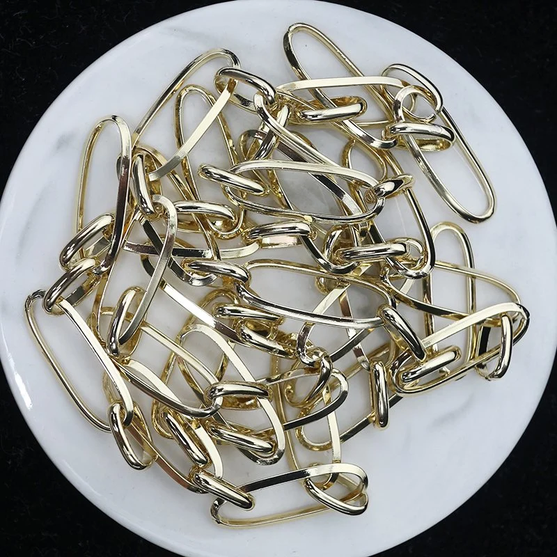 Hot Sale Rose Gold Aluminum Chain Solid Clutch Bag Chains High quality/High cost performance  Metal Brass Handbag Chains for Bags T1563