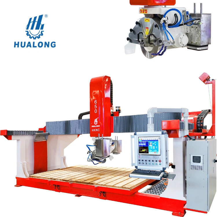 Hualong 5 eje CNC Piedra de corte de mármol máquina HKNC Serie