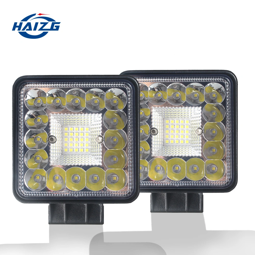 Haizg 4*4 Square Spot Light LED Bar Driving 156W for Bar Car Truck 12V Work Light
