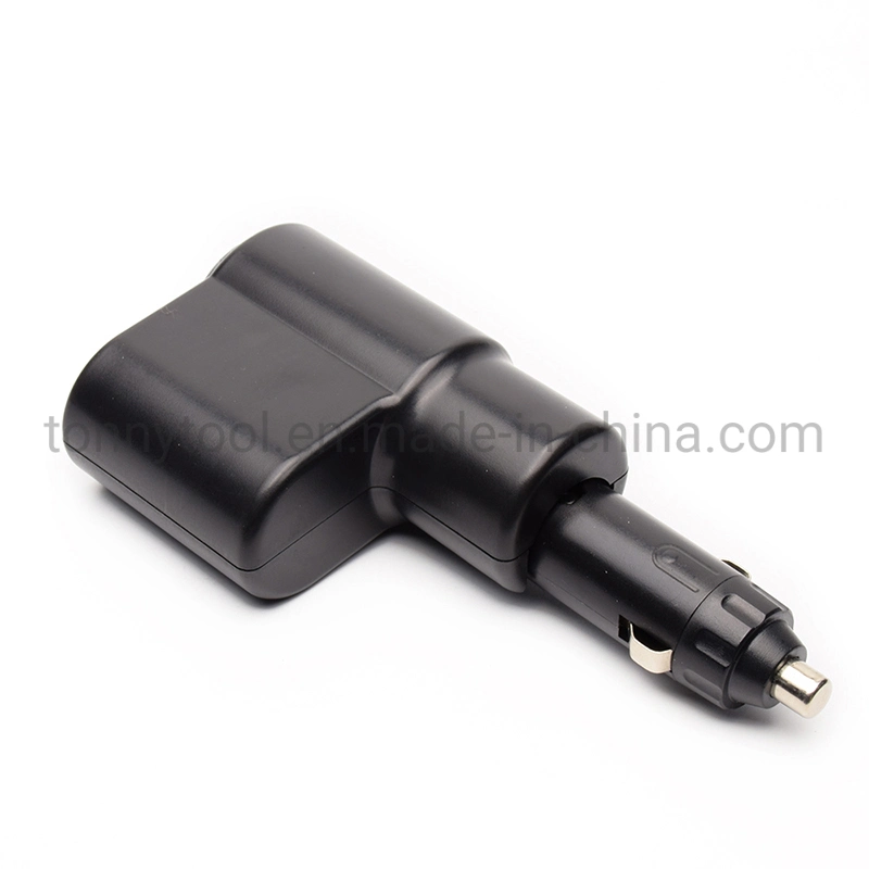 Adaptador de divisor de cargador de coche, toma de CC Multi conector hembra de coche encendedor de cigarrillos divisor de cargador de coche doble toma de alimentación divisor de salida