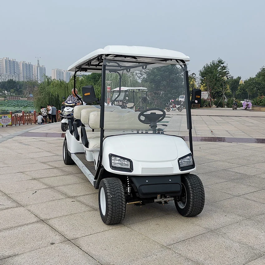 Hot Sale 8 plazas Golf Cart Electric Golf Car con Faros totalmente equipados