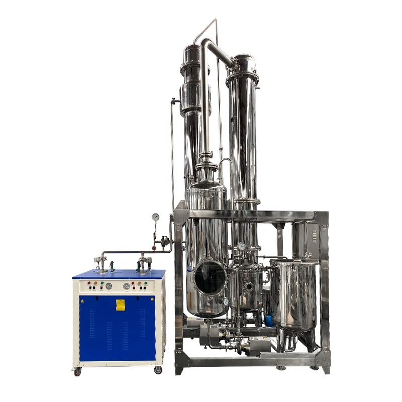 Lab Top Molecular Distillation Whey with Christalisation Glass Falling Film Evaporator Extraction for Alcohol Ethanol