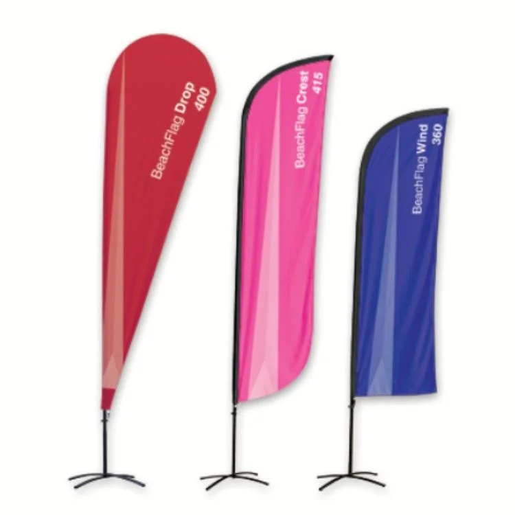 Advertising Outdoor Custom Printing Teardrop Flag Flying Beach Feather Flag Banners