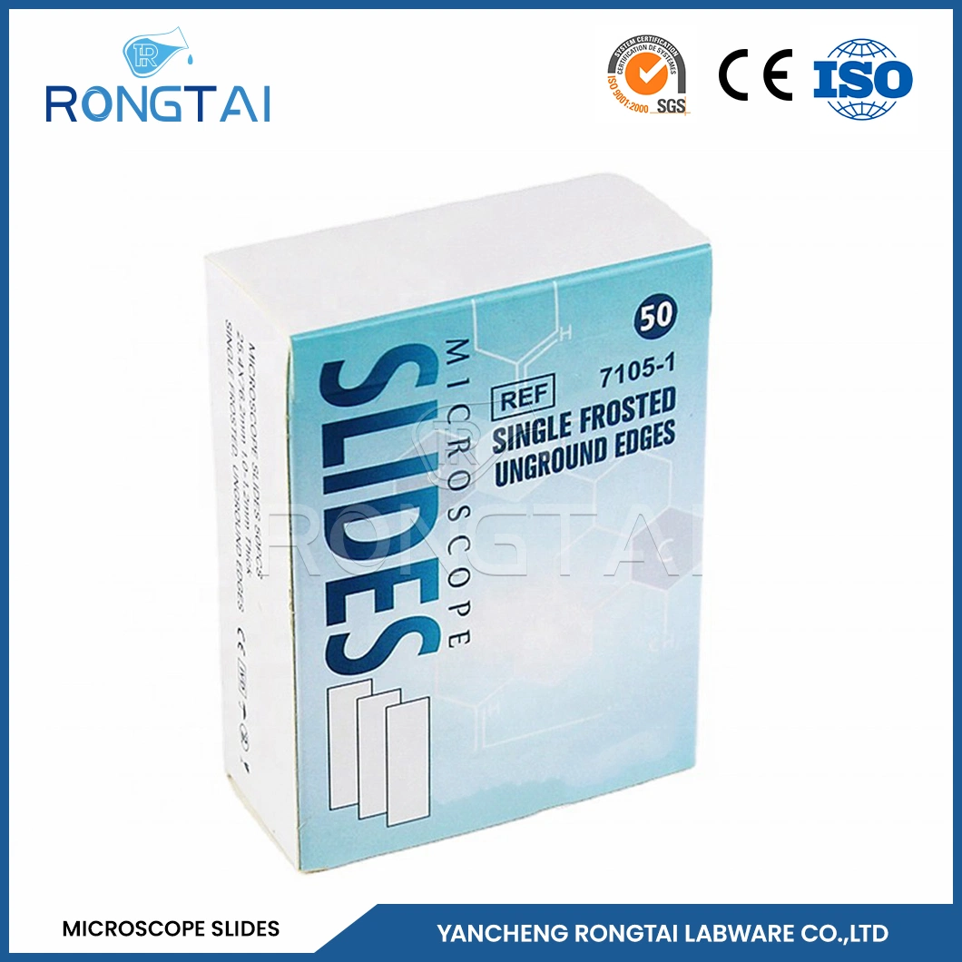 Rongtai Medical Consumables Factory Sample Glass Microscope Slides China 7101 7102 7105 7107 7109 Thermal Microscope Slides