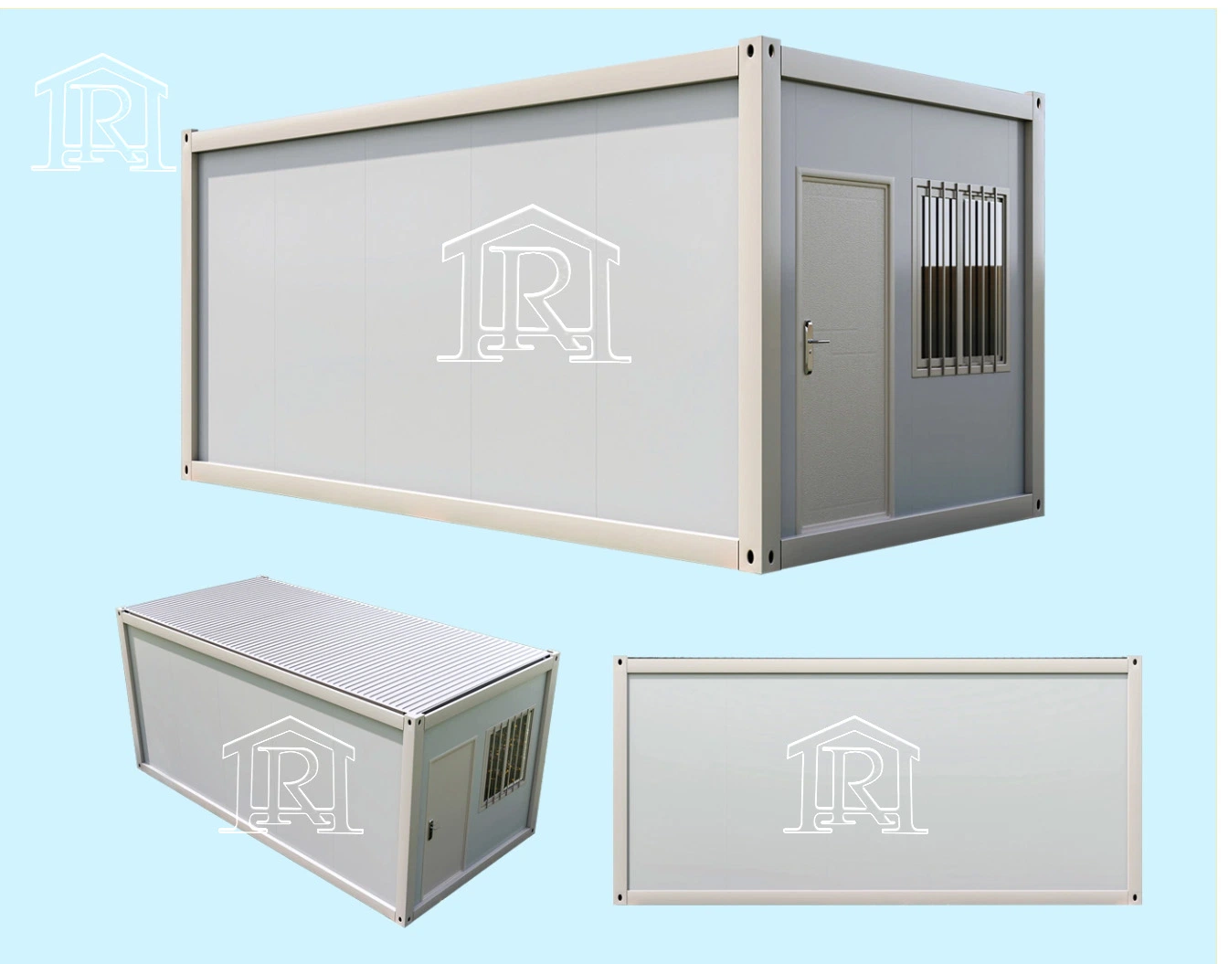 20FT Double Storey Prefab Modern Modular Labor Camp Detachable Container Office Prefab House Detachable Home for Sale