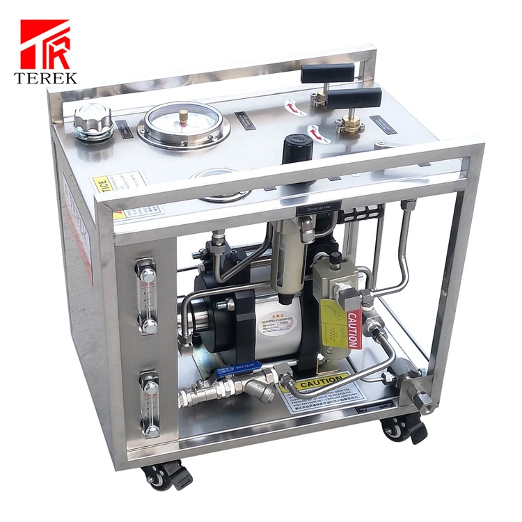 Terek Brand Portable High Pressure Pneumatic Booster (ضغط هواء مرتفع محمول) Pump Hydrostatic Test ( أداة الضغط السائل المنضدة