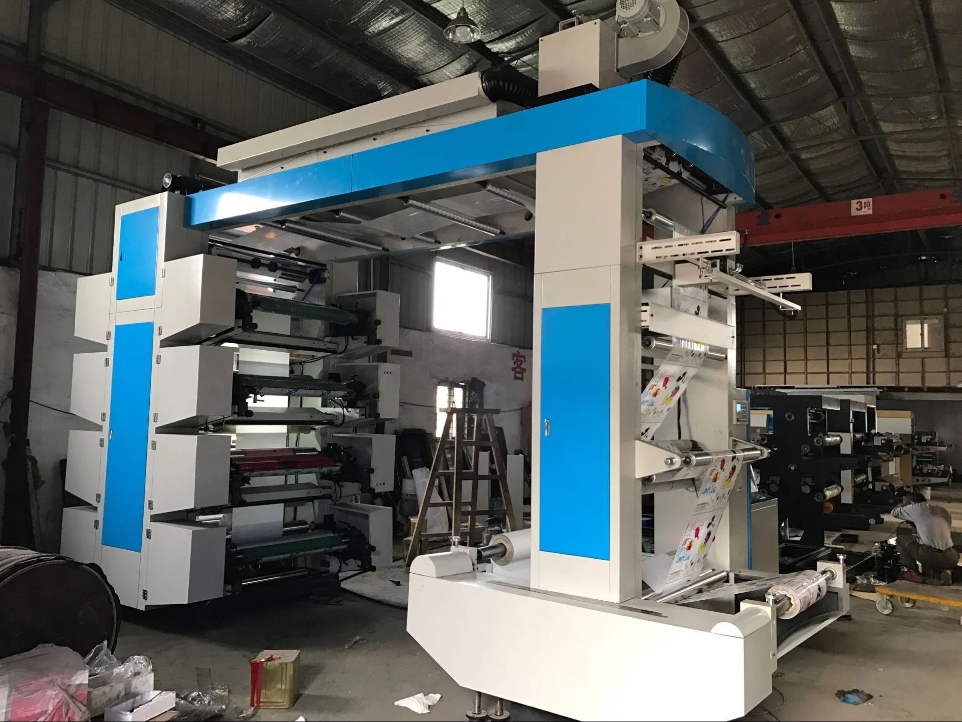 Máquina de impressão Flexo de alta velocidade com 2-6 cores para embrulho Rolo de papel