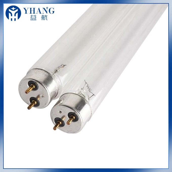 T8 20W Gl UVC Lamp for Killing Bacteria Virus CE RoHS F20t8 Gl Filament Protection Ring UV Lamp