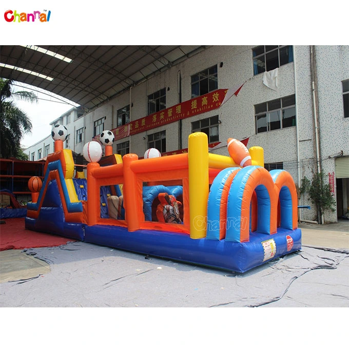 Parque infantil inflável Brinquedos Sport Kids obstáculos inflável para venda