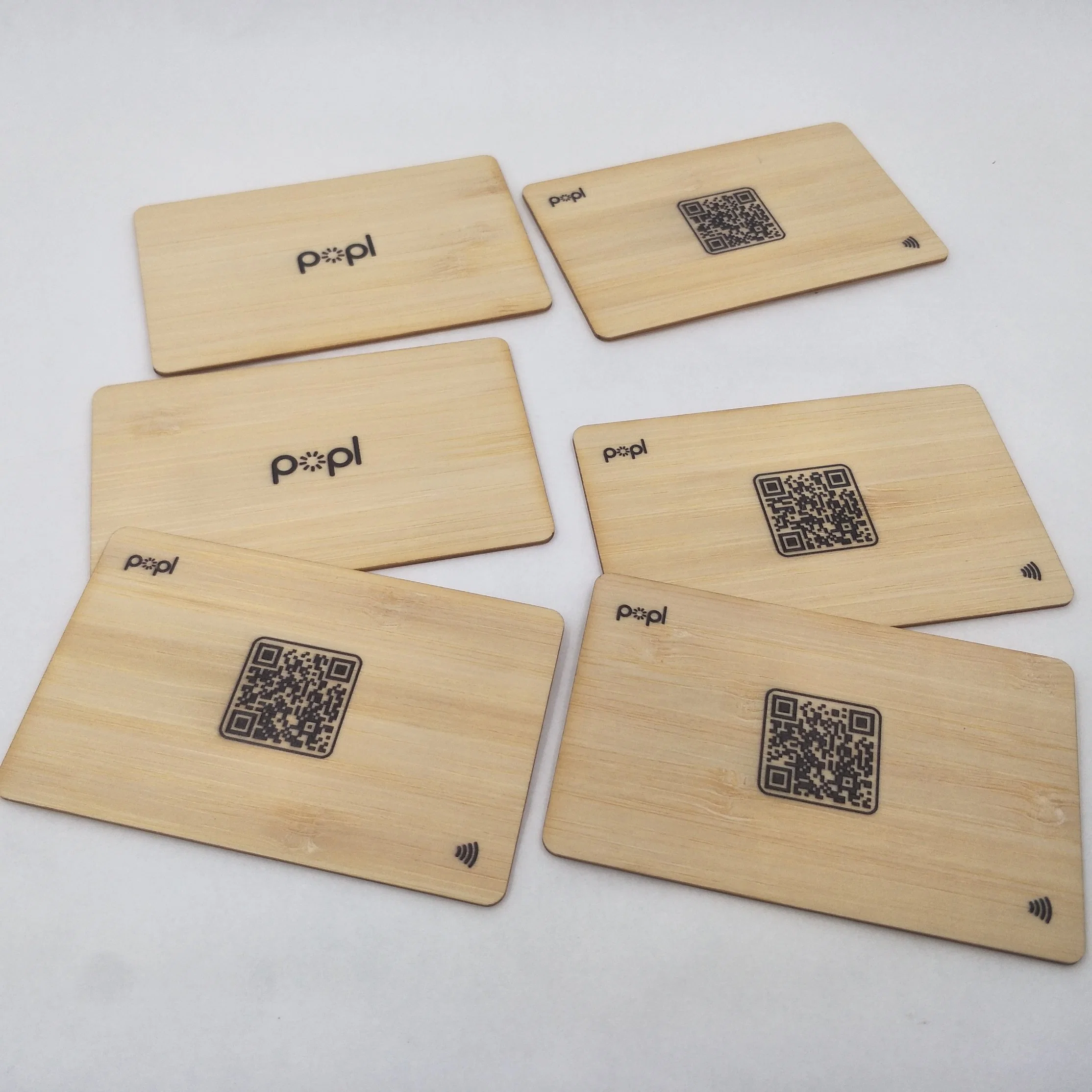 13.56MHz ISO14443A Classic 1kb Wooden RFID Hotel Key Card