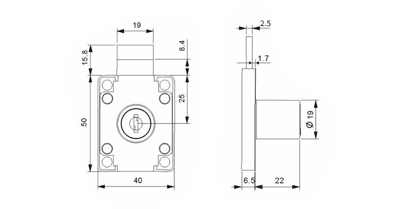 High quality/High cost performance  Furniture Office Computer Desk Lock New Style Metal Desk Drawer Locks