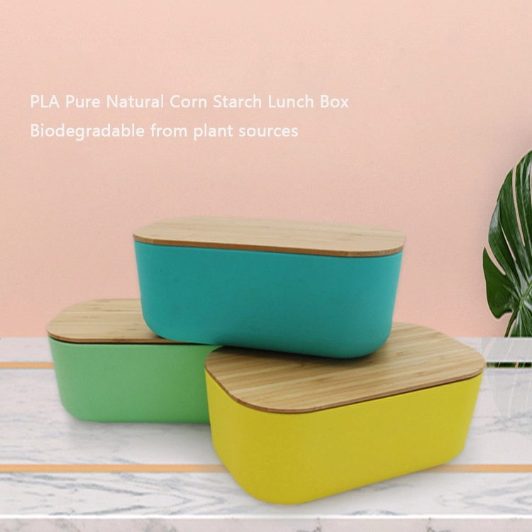 PLA Food Grade Simple Multifunctional Storage Can Microwave Safe Lunch Box Students Office Workers Preservation Lunch Box