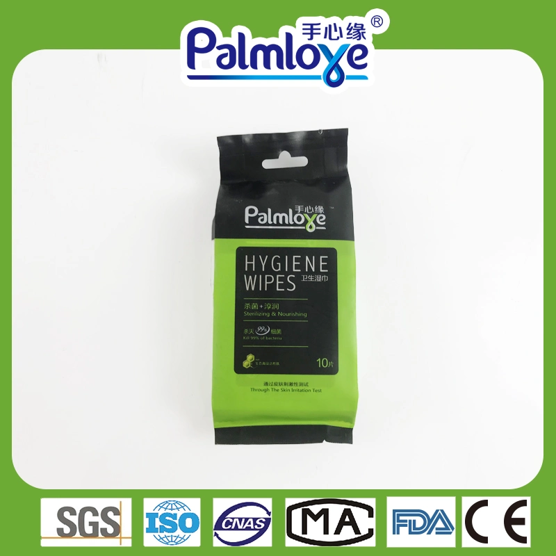 Lingettes hygiéniques Sanitizer lingettes de nettoyage antibactérien