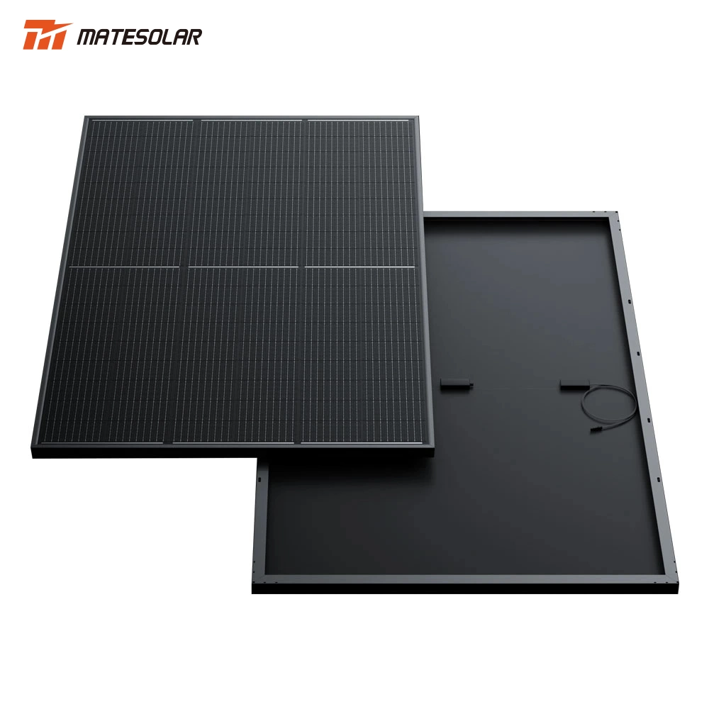 Mono Negro cristalino Panel Solar 410W 420W 425W V Módulo lateral única