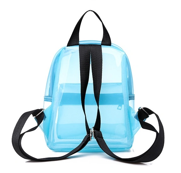 Mini Clear Transparent Candy PVC Backpack for Girl Women