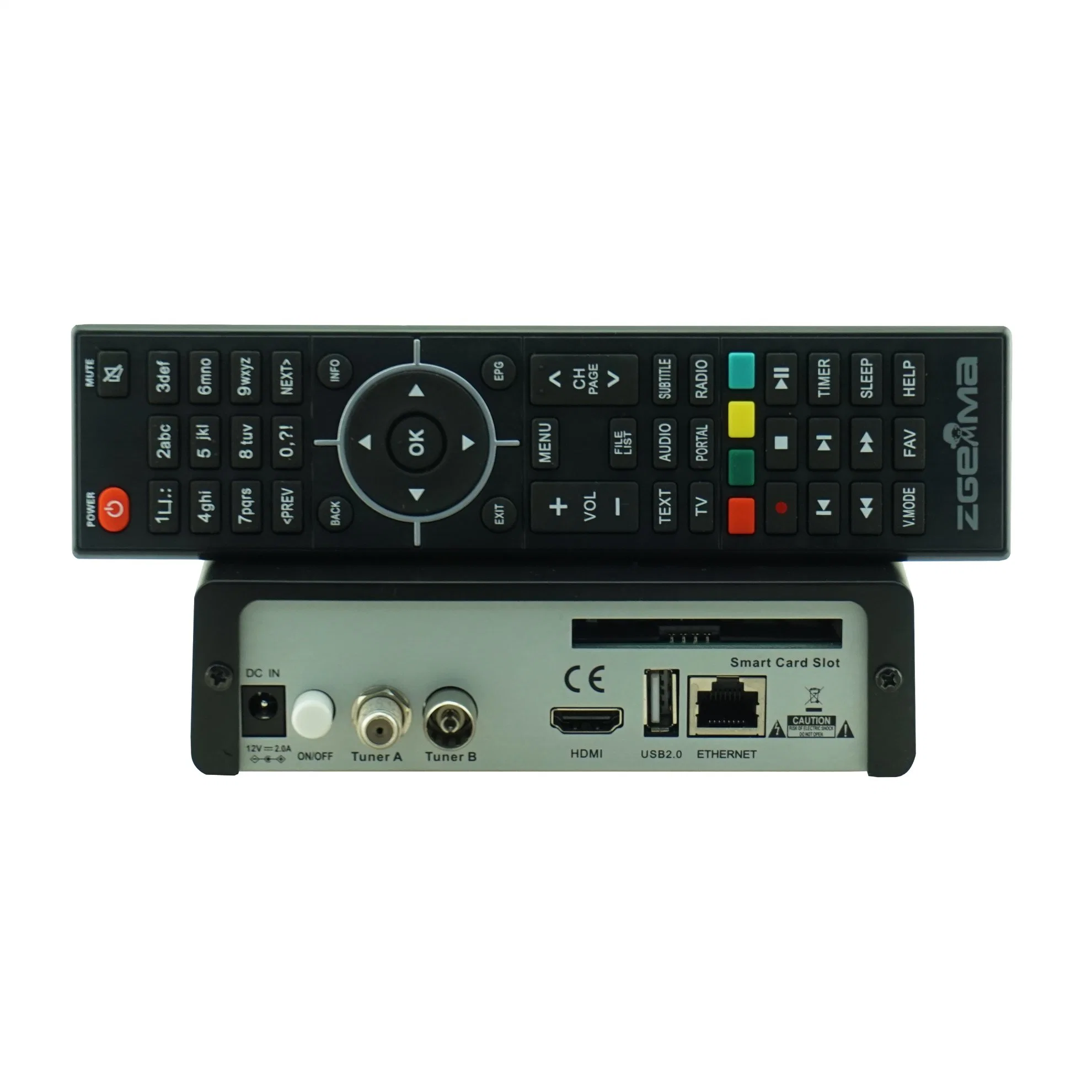 Linux OS Zgemma H8.2h TV Box DVB-S2X + DVB-T2/C Combo Tuner Built-in