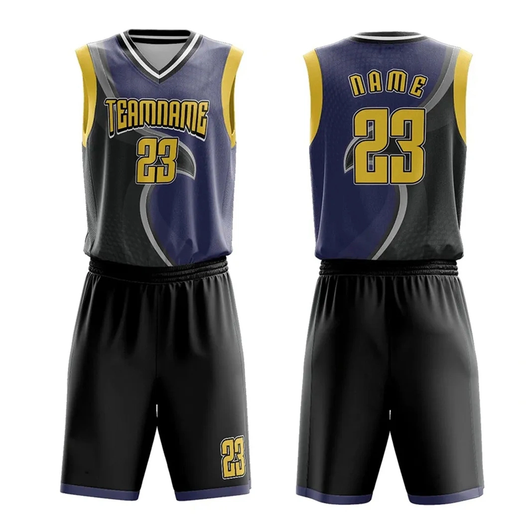 Hochwertige OEM Basketball Anzug Custom Design Sport tragen Sublimation Basketballtrikot