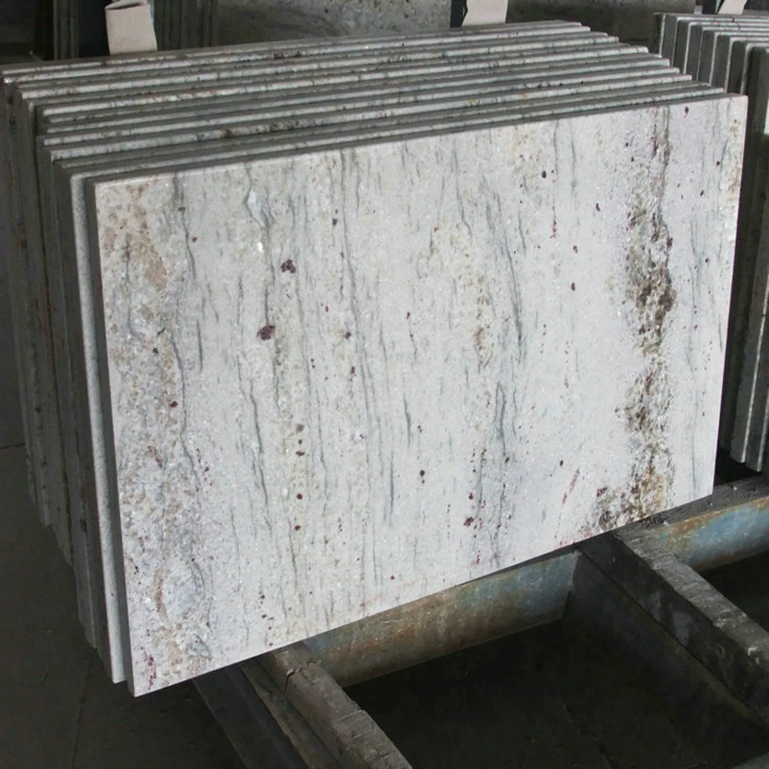 Professional Manufacturers River White Colors Granite Stone Island Countertop