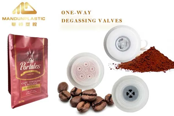 Plastic Air Degassing One Way Coffee Valves for Coffee Pouch